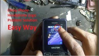 Walton L52 Headphone logo Problem Solution Easy Way ll simply info bd