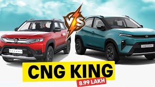 Tata Nexon cng 2024 vs brezza CNG | Comparison | All Details