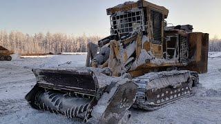 Гусеничный мульчер Tigercat 480. Mulcher Tigercat 480.