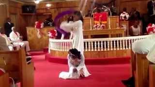 Kamia and Karnelia praise dancing @ Smith Chapel United Methodist Church