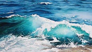 Море и волна акварелью / Sea and wave in #watercolor