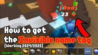 How to get an INVISIBLE name tag in BlockmanGO! (Working in 2024/2025)