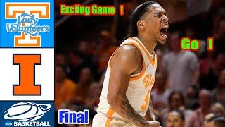 Tennessee vs Illinois [ FULL GAME ] Dec 14,2024 | College basketball 2024 | NCAA Basketball Today