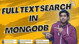 MongoDB Atlas full text search | Node.js