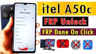 itel a50c (A669L) frp bypass android 14 | itel a50c google account remove new method by Unlock tool