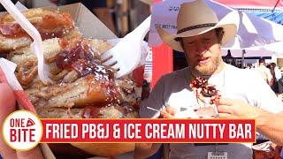 State Fair of Texas Review - Fried PB&J & Nevins Ice Cream Nutty Bar (Dallas, TX)