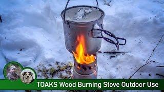 TOAKS Wood Burning Stove Outdoor Use