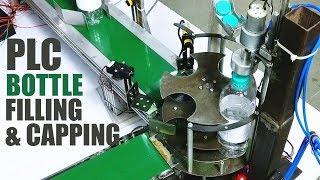 Automatic Bottle Filling & Capping Machine Using PLC