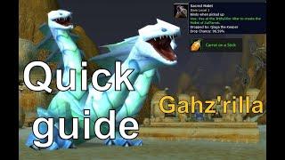 Mallet of  Zul'Farrak. Gahz'rilla summon guide