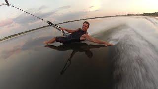 Barefoot Waterskiing Freestyle Craziness