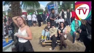 Germany and Spain match in Stuttgart Fans park