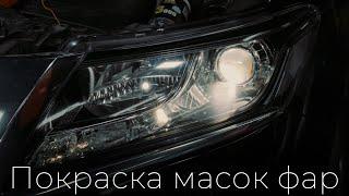 Покраска масок фар