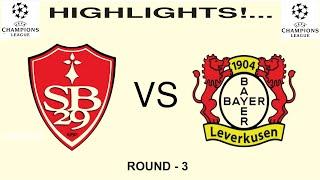 WHAT A CLASH! I HIGHLIGHTS I Brest vs Bayer Leverkusen [1-1] I CL