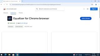 Equalizer for Chrome browser extension removal.