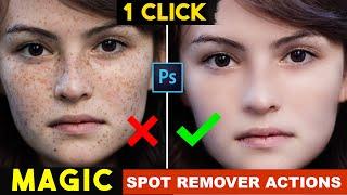 Best Automatic Magic Retouch Skin Spot Remover Free Photoshop Action