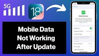 Fix iOS 18 Cellular Data Not Working on iPhone