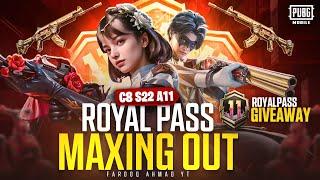 C8S22 A11 Royal Pass Maxed | RP Giveaway |  PUBG MOBILE 