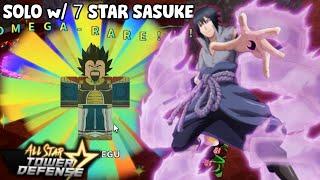 7Star Sasuke is INSANELY OP in Sijin Raid | Solo Gameplay | All Star Tower Defense ROBLOX