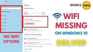 WIFI Not Showing In Windows 10 | Solution For WIFI Not Showing In Windows 10