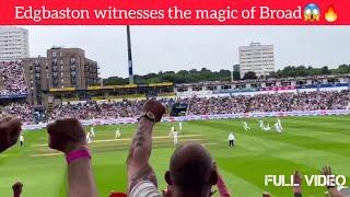 Edgbaston erupts as Broad claims back-to-back wickets in a thrilling Ashes showdown! ️‍