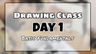 Day -1 | Drawing Class for Beginners | Basic Sketching fundamentals