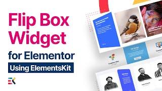 Flip Box Widget for Elementor | Elementskit | All-in-one addon for Elementor