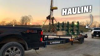 Putting the NEW HOTSHOT Trailer To WORK!! - Day in the Life Oilfield Hotshot