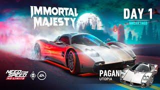 Need For Speed: No Limits | 2022 Pagani Utopia (Immortal Majesty - Day 1 | Unearthed)