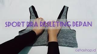 Review Sport bra resleting depan BH Olahraga big size