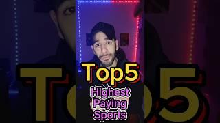 Top 5 Highest Paying Sports!!#top5 #sports #shorts