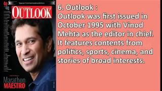 Top 10 Popular magazines in India