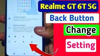 Realme GT 6T 5g back button setting | Realme GT 6T 5g me back button kaise lagaye