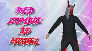 Free Fire 3D Free || Red Zombie 3D Model || Omaxx FF || Prisma 3D