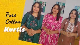 Pure cotton kurti set at affordable range
