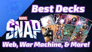 BEST DECKS for Madame Web, War Machine, Laddering & more in Marvel SNAP!