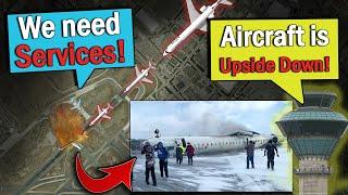 Plane UPSIDE DOWN after Crash | Delta Airlines at Toronto!