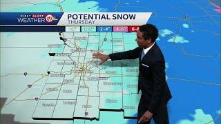 Kansas City will likely see less than an inch, no more than two inches