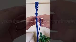 Macrame Knot & Pattern Tutorial for Beginners and Intermediate - Alternating Half Square Knot Picot