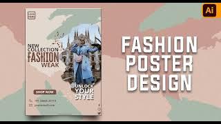 Illustrator CC Tutorial | Graphic Design | Fashion Poster Design @NSV Designer
