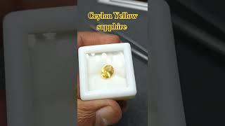 Zaffiro giallo | ceylon Yellow sapphire    #rare #gemstone #ceylon #collector