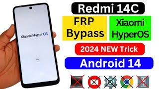 Redmi 14C HyperOS Frp Bypass Android 14  Without Second Space | Redmi 14C Google Account Bypass