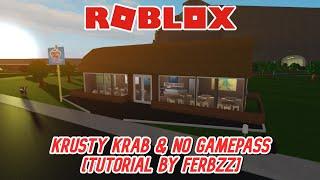 How to make a KrustyKrab+Nogamepass [Tutorial] | Roblox - Bloxburg