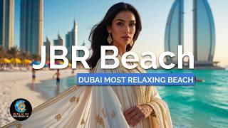 JBR Beach, Dubai  Peaceful Ramadan Morning Walk in UAE  4K Tour