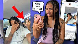 Another Girl Hand In My Picture! Prank On Mya