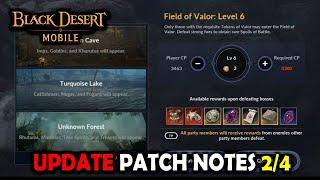 Black Desert Mobile - Update Patch Notes 2/4 & New Event