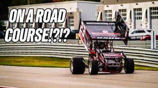 I drove a sprint car on a road course