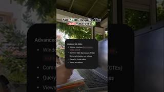 SQL skills required for Data Analyst  #sql #dataanalysis #viralshorts #shorts