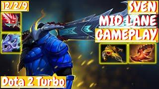 Sven 12/2/9 [MID LANE] [DOTA 2 Turbo Gameplay] |2021| 7.30