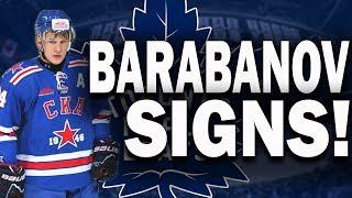 Maple Leafs sign Alexander Barabanov!