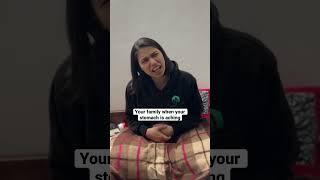 Your Family when your Stomach is Aching | Salonayyy | Saloni Gaur